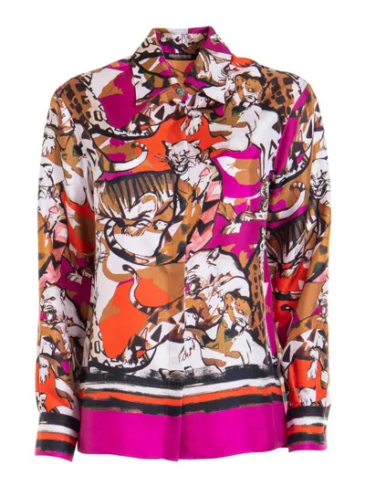ROBERTO CAVALLI CAMISA - MULTICOLOR