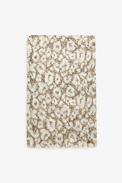 Roberto Cavalli Animalier Print Silk Foulard In Multi