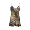 Roberto Cavalli Animalier Silk Mini Dress With Scalloped Lace Trim In Animal Print