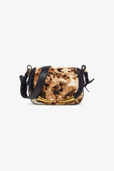 Roberto Cavalli Appaloosa Print Fang Bag In Brown