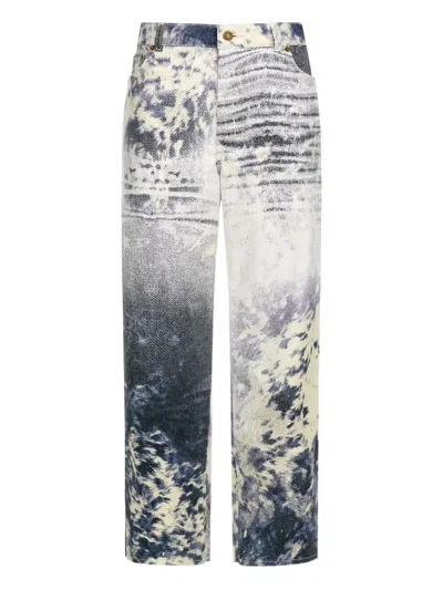 ROBERTO CAVALLI APPALOOSA-PRINT JEANS
