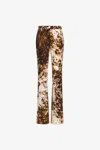 Roberto Cavalli Appaloosa Print Panta In Brown