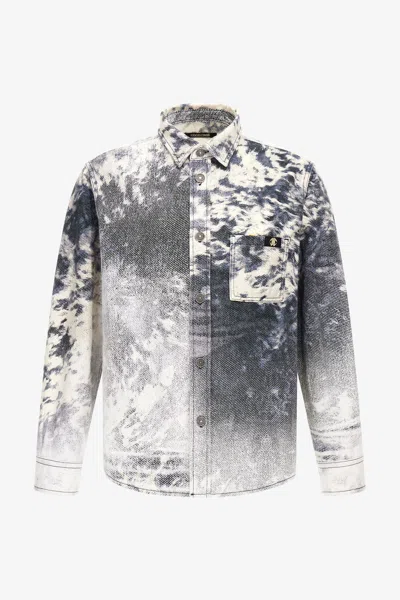 Roberto Cavalli Appaloosa Print Shirt In Blue