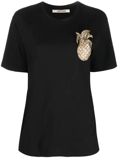 Roberto Cavalli T-shirt In Black
