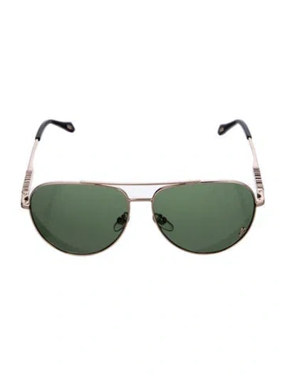 Pre-owned Roberto Cavalli Aviator Tinted Sunglasses In Black