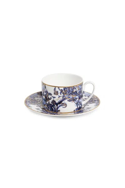 Roberto Cavalli Azulejos Cup And Saucer Tea Set