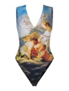 Roberto Cavalli Wild Leda Swimsuit In Multicolour
