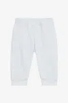 Roberto Cavalli Baby Blue Track Pants With Floral Print In Blue
