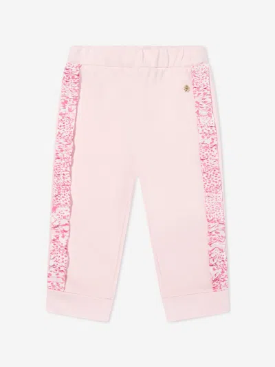 Roberto Cavalli Baby Girls Logo Joggers In Pink