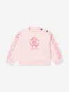 Roberto Cavalli Baby Girls Logo Sweatshirt In Pink