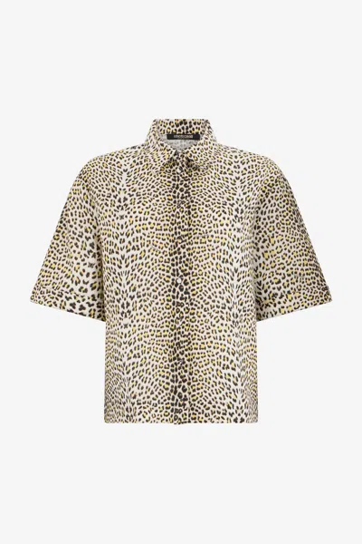Roberto Cavalli Baby Jaguar Print Shirt In Multi