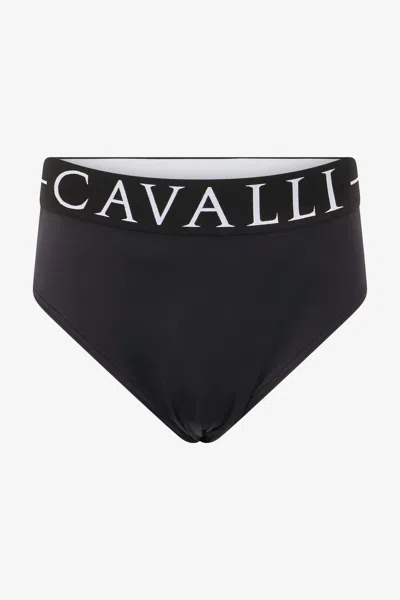 Roberto Cavalli Leopard-print Swimming Trunks In Gray