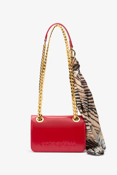Roberto Cavalli Bag With Chain Handles And Scarf