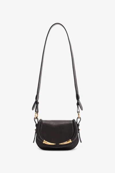 Roberto Cavalli Bag With Fang Detail In Black