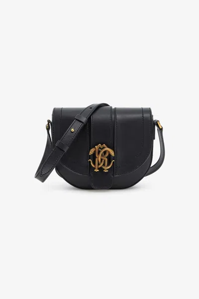 Roberto Cavalli Bag With Monogram Rc In Black