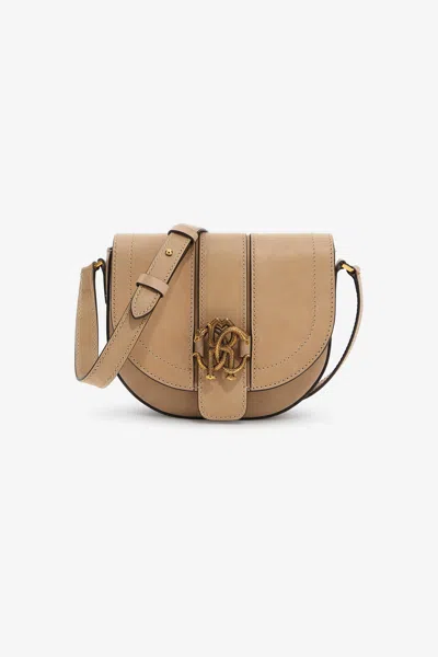 Roberto Cavalli Bag With Monogram Rc In Ivory