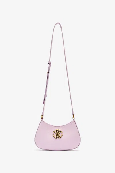 Roberto Cavalli Bag With Shoulder Strap And Monogram Rc In Pink
