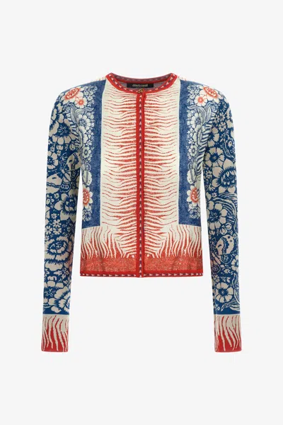 ROBERTO CAVALLI BANDANA PRINT SWEATER