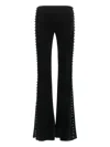 Roberto Cavalli Bead-embellished Flared Trousers In Multi