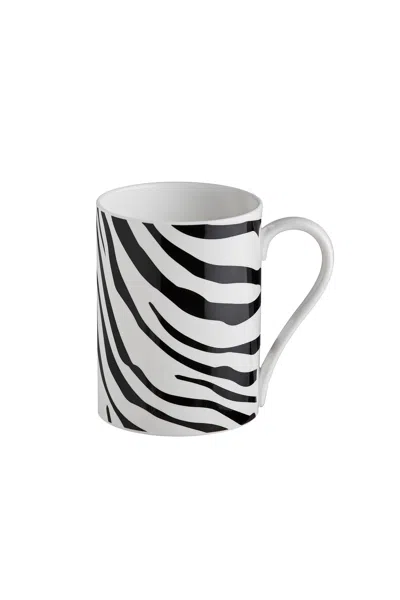 Roberto Cavalli Becher Zebrage Kollektion In Black