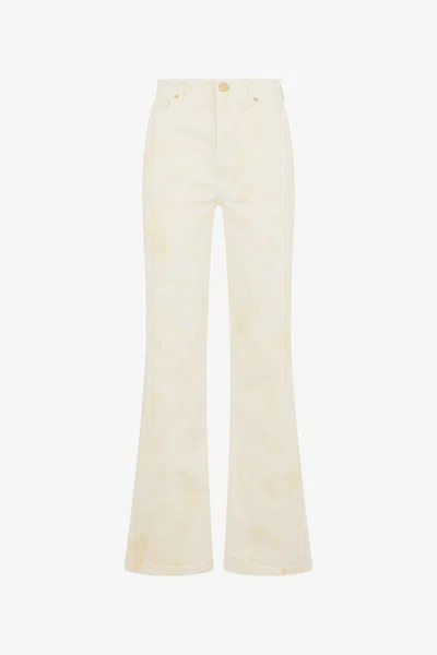 Roberto Cavalli Beige Denim Jeans In Neutral