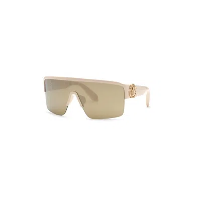 ROBERTO CAVALLI ROBERTO CAVALLI BEIGE+ROSA ACETATE SUNGLASSES