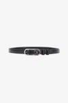 Roberto Cavalli Belt With Monogram Mirror Snake In Black