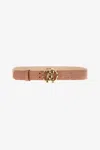 Roberto Cavalli Belt With Monogram Rc In Light Brown