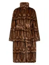 Roberto Cavalli Belted Faux-fur Coat