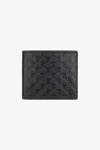 Roberto Cavalli Bi-fold Wallet With Mirror Snake Monogram In Black