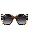 Roberto Cavalli Bianco Nero Acetate Sunglasses In Multi