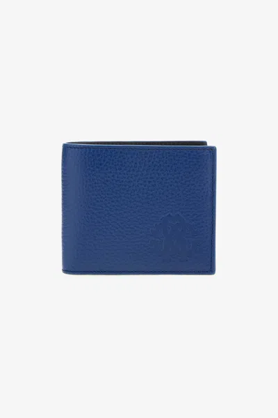 Roberto Cavalli Bifold Wallet In Dark Blue