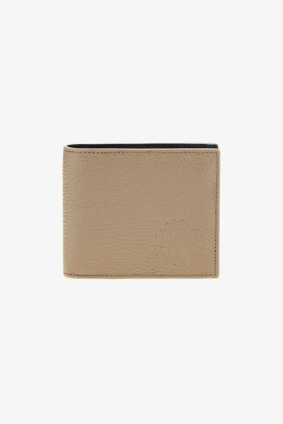 Roberto Cavalli Bifold Wallet In Light Brown