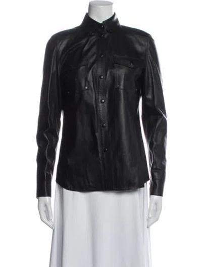 Pre-owned Roberto Cavalli Biker Jacket In Black