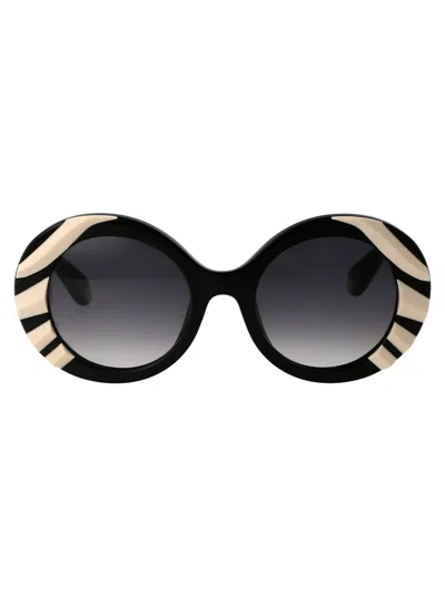 ROBERTO CAVALLI ROBERTO CAVALLI BLACK ACETATE SUNGLASSES