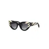 Roberto Cavalli Unisex Src009v 700y Sunglasses In Brown