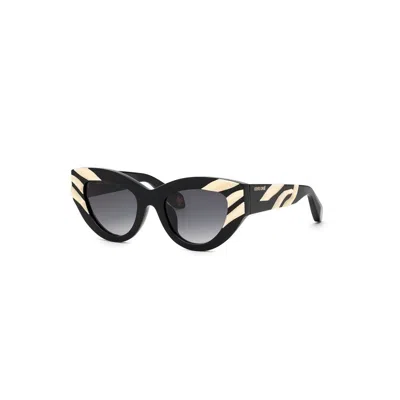 ROBERTO CAVALLI ROBERTO CAVALLI BLACK ACETATE SUNGLASSES