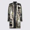 Roberto Cavalli Graphic Print Long Sleeve Longline Top In Multi