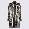 Roberto Cavalli Graphic Print Long Sleeve Longline Top In Multi