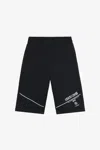 Roberto Cavalli Black Bermuda Shorts With Logo And Rc Monogram In Black