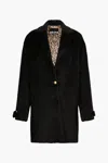 Roberto Cavalli Black Coat With Gold Buttons In Black