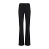 Roberto Cavalli Mirror Snake Monogram Bootcut Jeans In Black