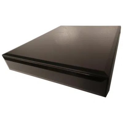 Pre-owned Roberto Cavalli Black Glass Beveled Display Boxes