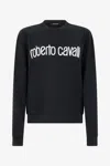 Roberto Cavalli Black Logo Sweatshirt