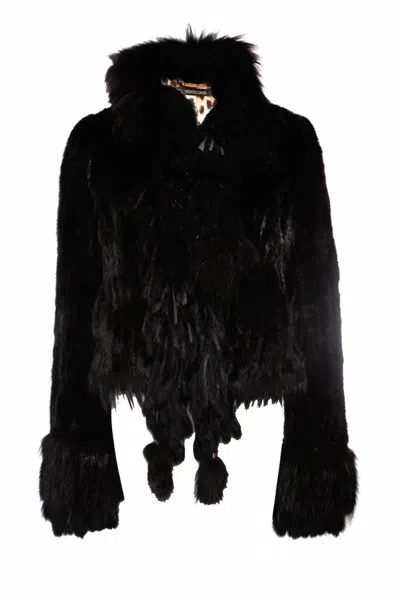 Roberto Cavalli , Black Mink Fur Coat