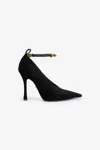 Roberto Cavalli Black Pumps With Strap In Black