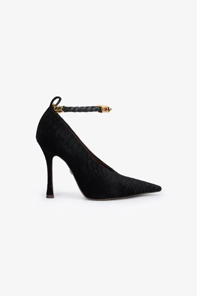 Roberto Cavalli Black Pumps With Strap
