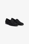Roberto Cavalli Black Slippers With Jaguar Skin Print In Black