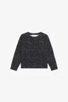 Roberto Cavalli Black Sweatshirt With Floral Print In Black