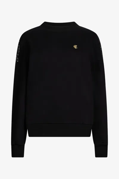 Roberto Cavalli Black Sweatshirt With Sequined Back